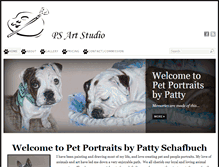 Tablet Screenshot of petportraitsbypatty.com